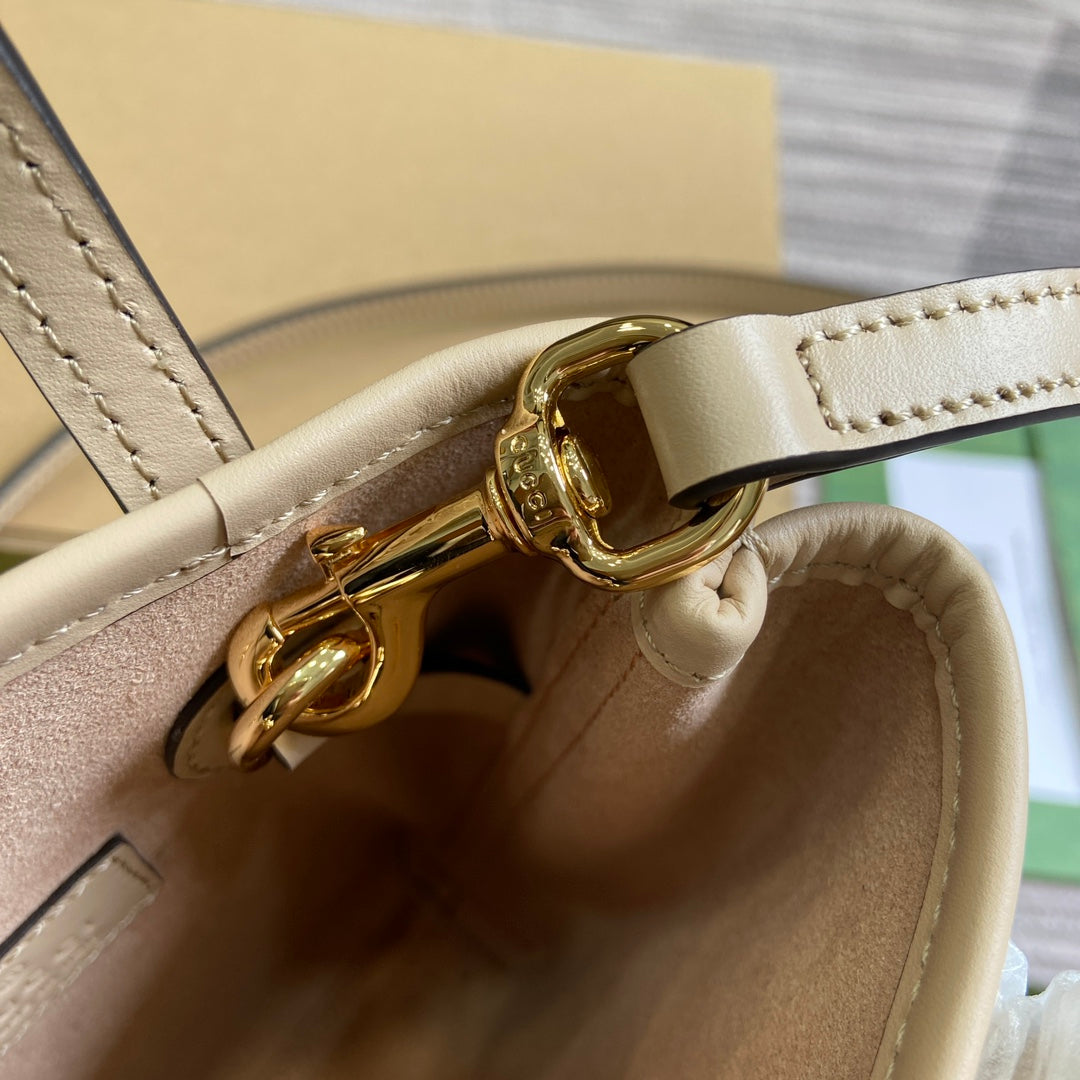 SAC SUPER MINI GG 20 AVEC BANDOULIÈRE EN CUIR DE VEAU BEIGE