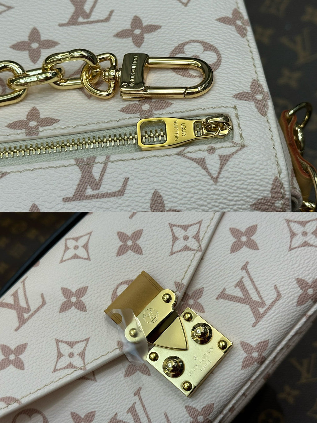 POCHETTE METIS EAST WEST 21.5 MONOGRAM DUNE TOILE