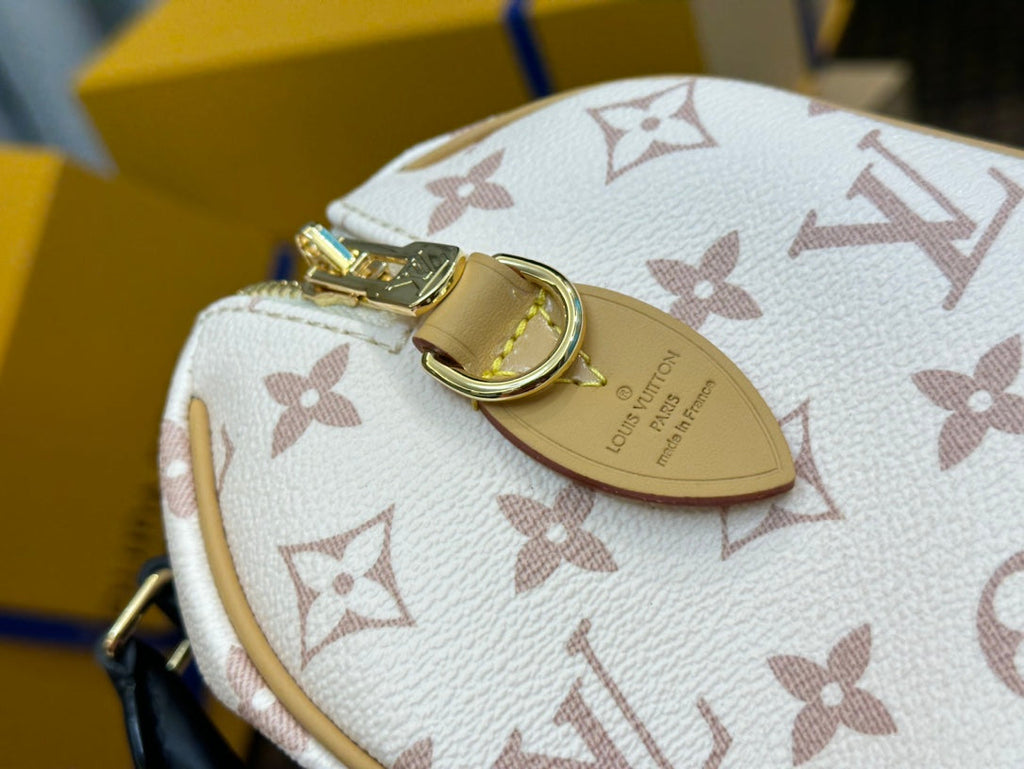 SPEEDY BANDOULIERE 20 MONOGRAM DUNE COATED CANVAS