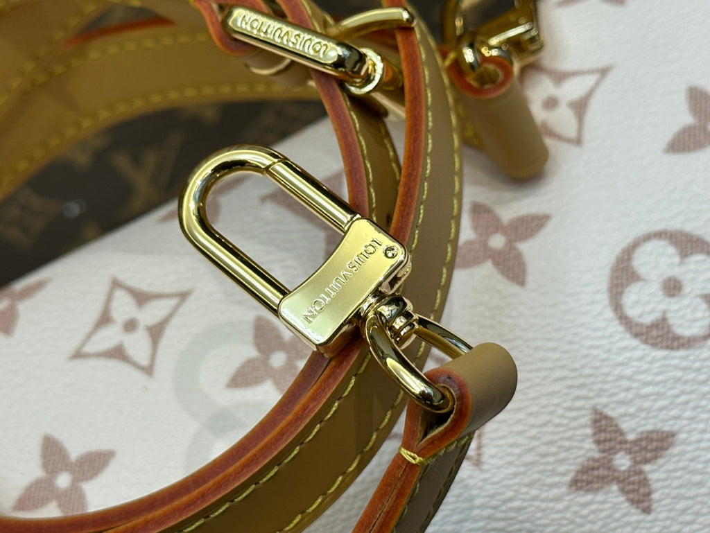 SPEEDY BANDOULIERE 20 MONOGRAM DUNE COATED CANVAS