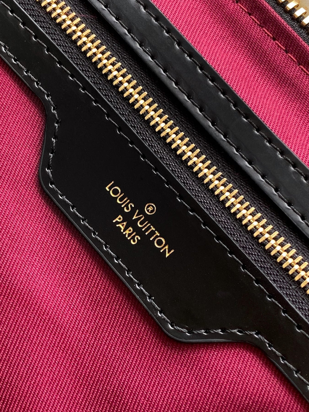 KEEPALL BANDOULIÈRE 45 EN TOILE TOMETTE MONOGRAMME NOIRE