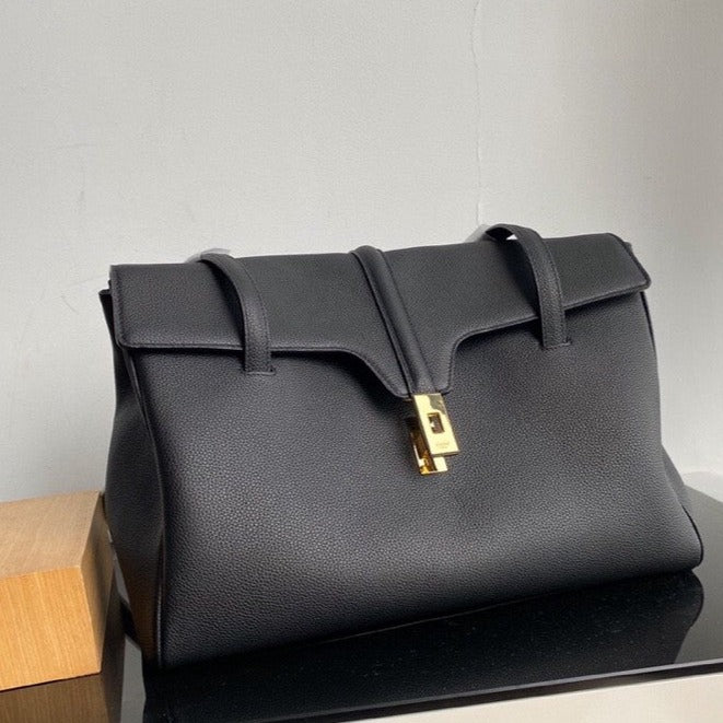 SAC SOUPLE 38 EN CUIR DE VEAU NOIR