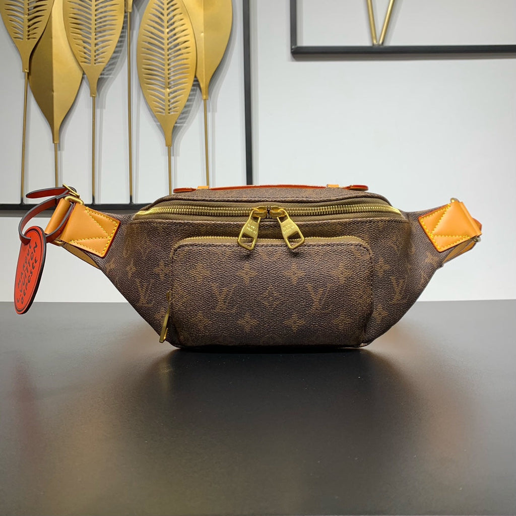 SAC BANANE RUSH 30 EN TOILE MARRON MONOGRAMME DUST