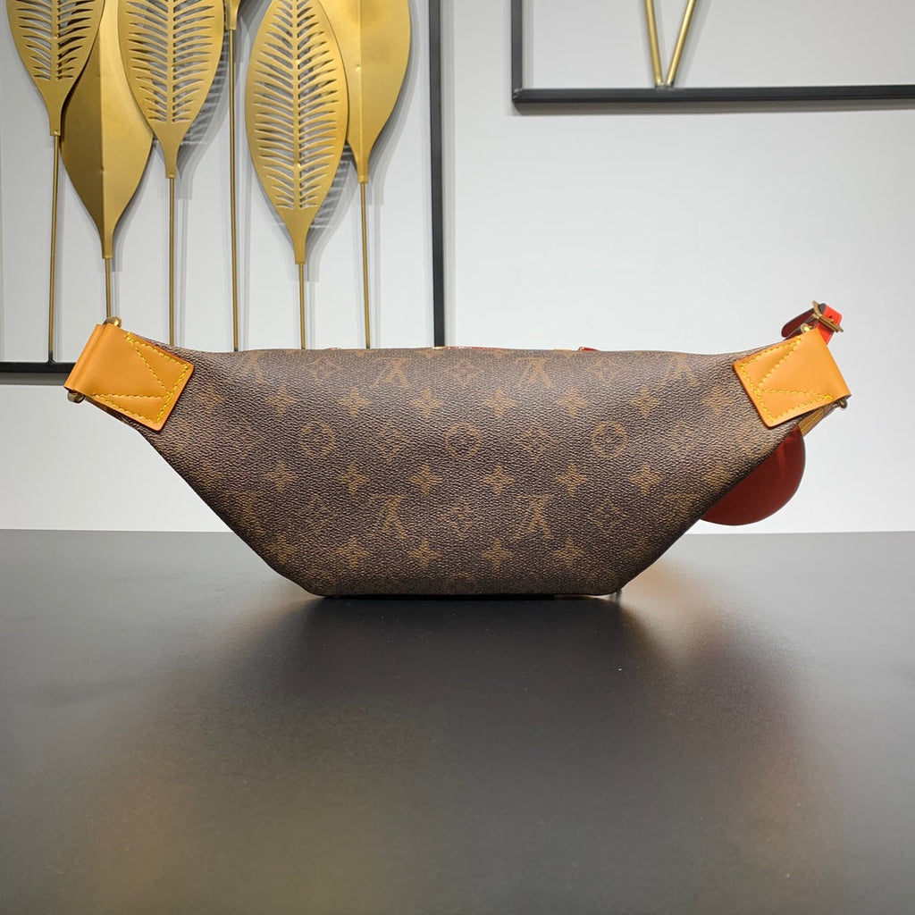 SAC BANANE RUSH 30 EN TOILE MARRON MONOGRAMME DUST