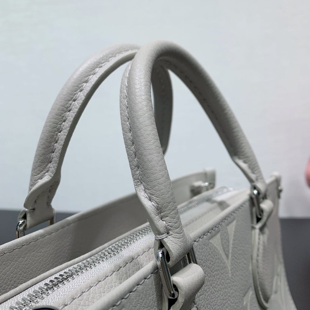 LV ONTHEGO EAST WEST GRAY MONOGRAM EMPREINTE LEATHER 205497