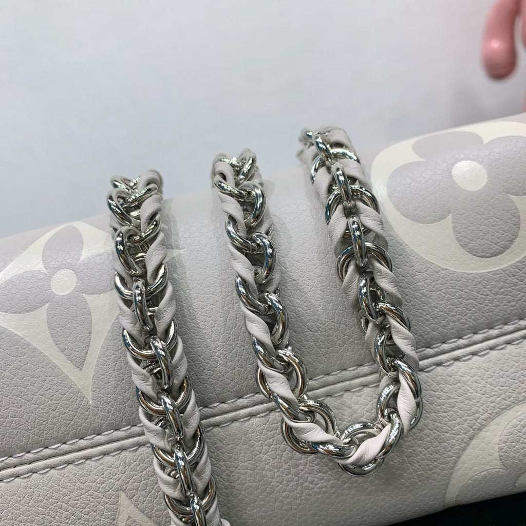 LV ONTHEGO EAST WEST GRAY MONOGRAM EMPREINTE LEATHER 205497