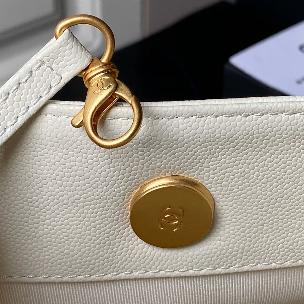 SAC CABAS 24A 30CM CRÈME CAVIAR QUINCAILLERIE OR