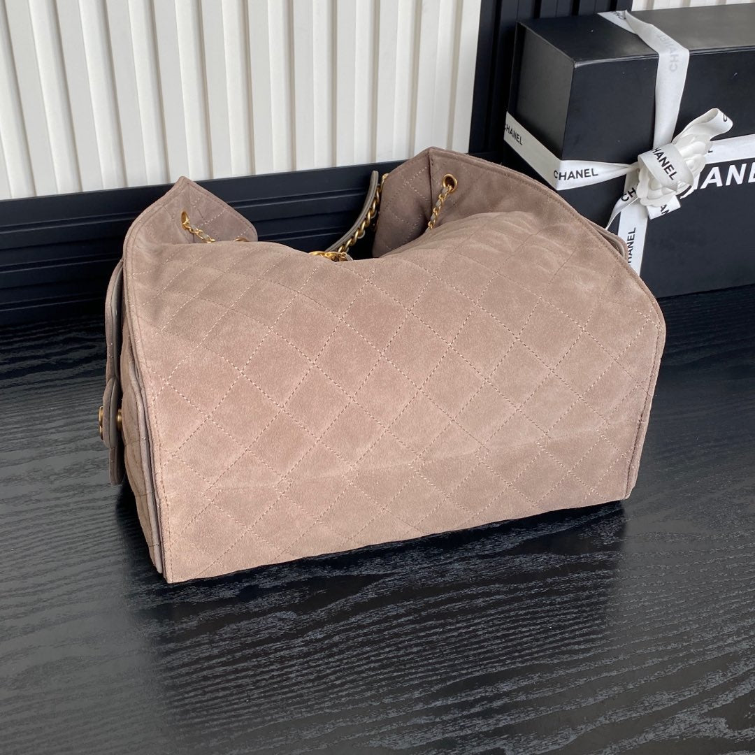 CC 25C HOBO BAG 40CM ROSY BROWN SUEDE