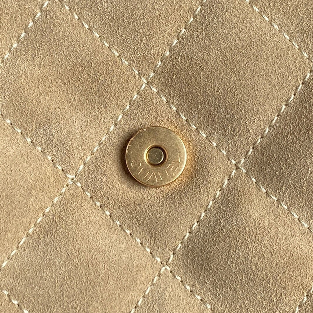 CC 25C HOBO BAG 40CM BEIGE SUEDE