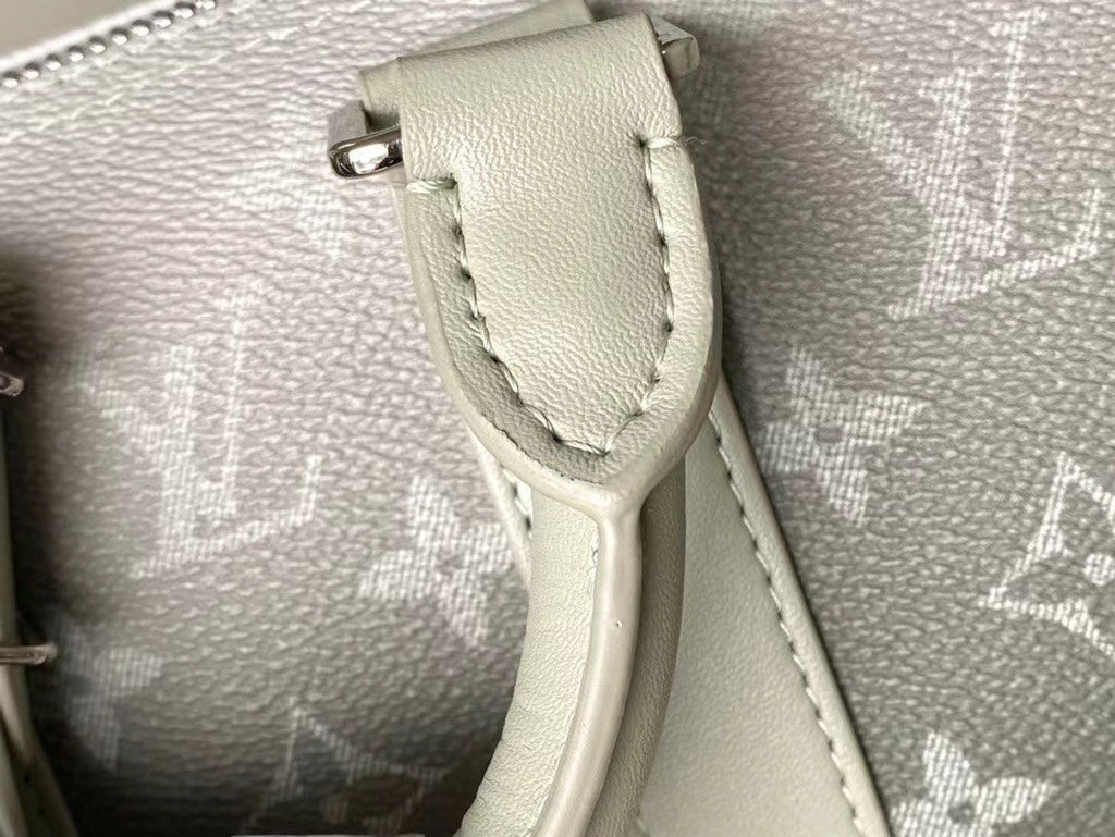 KEEPALL BANDOULIÈRE 25 EN TOILE GRIS MONOGRAMME DÉGRADÉ
