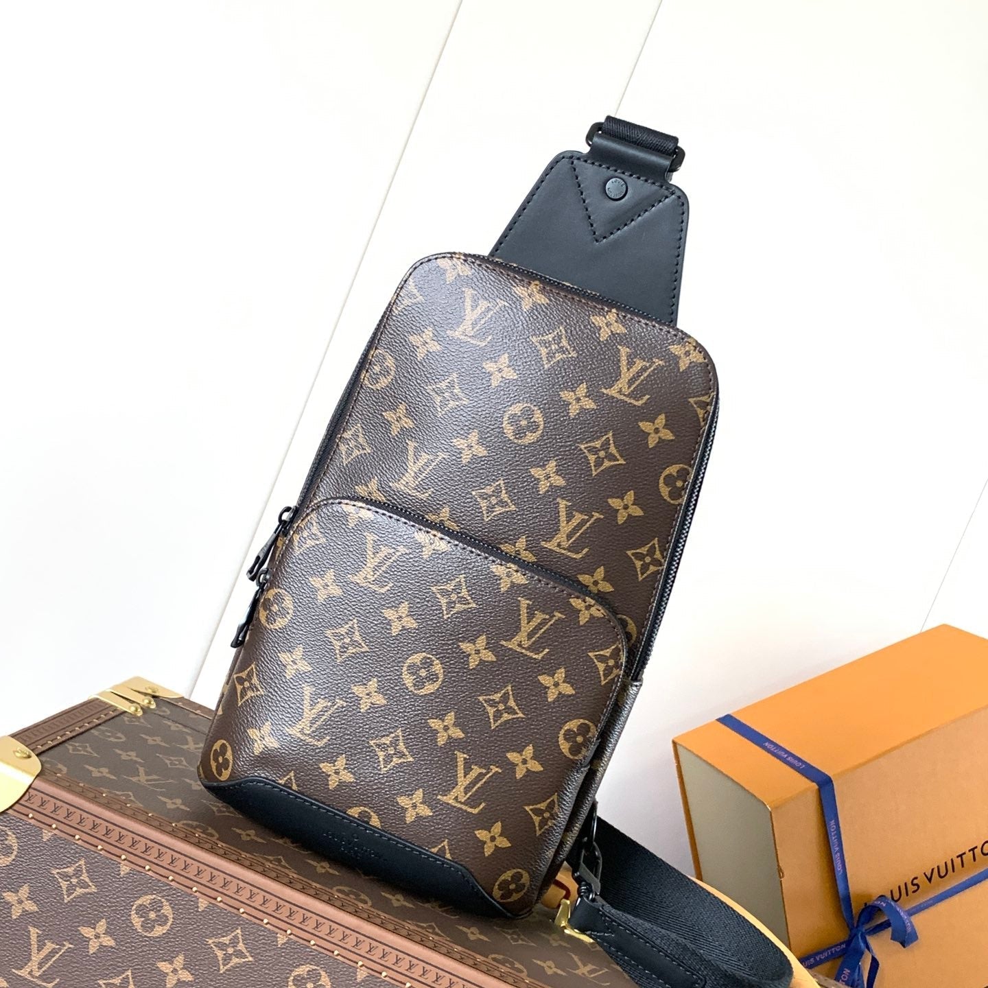 SANDALE AVENUE SLINGBACK 31 EN TOILE MONOGRAMME MARRON