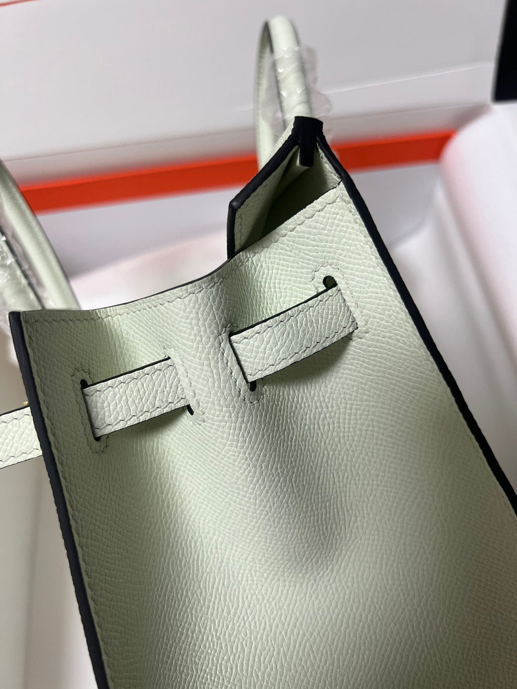 HM BIRKIN SELLIER VERT FIZZ CUIR EPSOM QUINCAILLERIE DORÉ