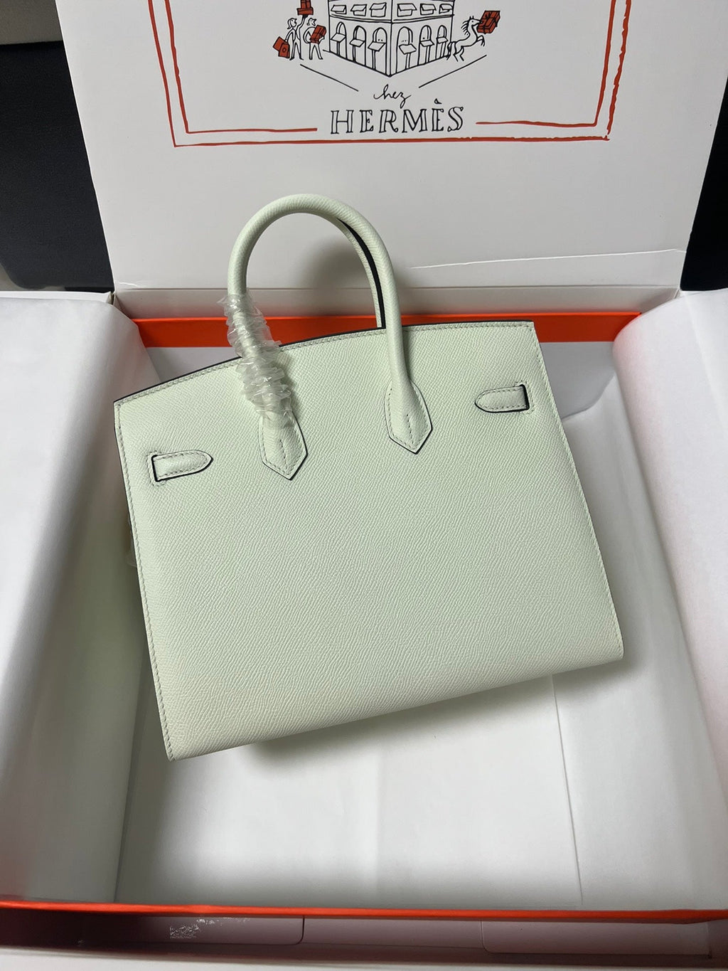 HM BIRKIN SELLIER VERT FIZZ CUIR EPSOM QUINCAILLERIE DORÉ