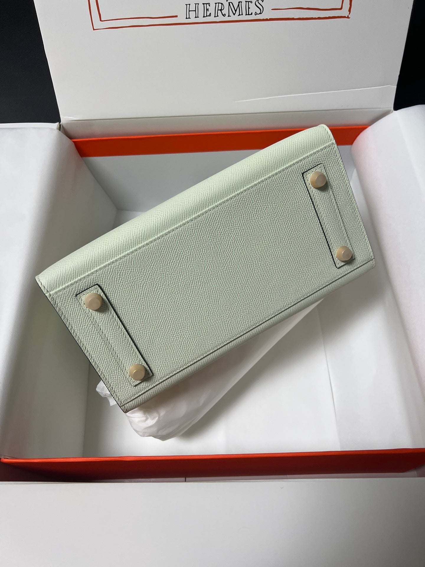 HM BIRKIN SELLIER VERT FIZZ CUIR EPSOM QUINCAILLERIE DORÉ