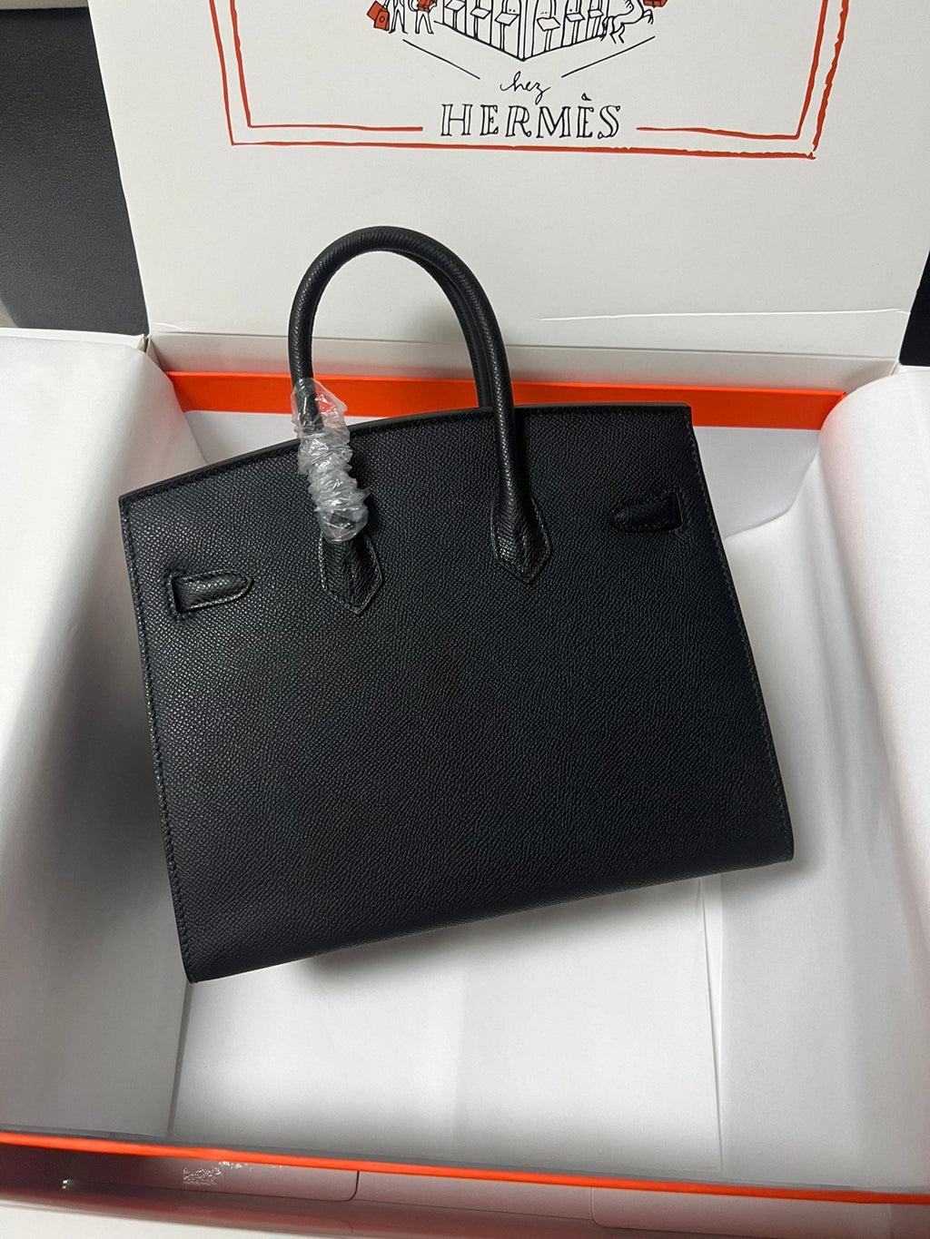 HM BIRKIN SELLIER CUIR EPSOM NOIR QUINCAILLERIE DORÉ