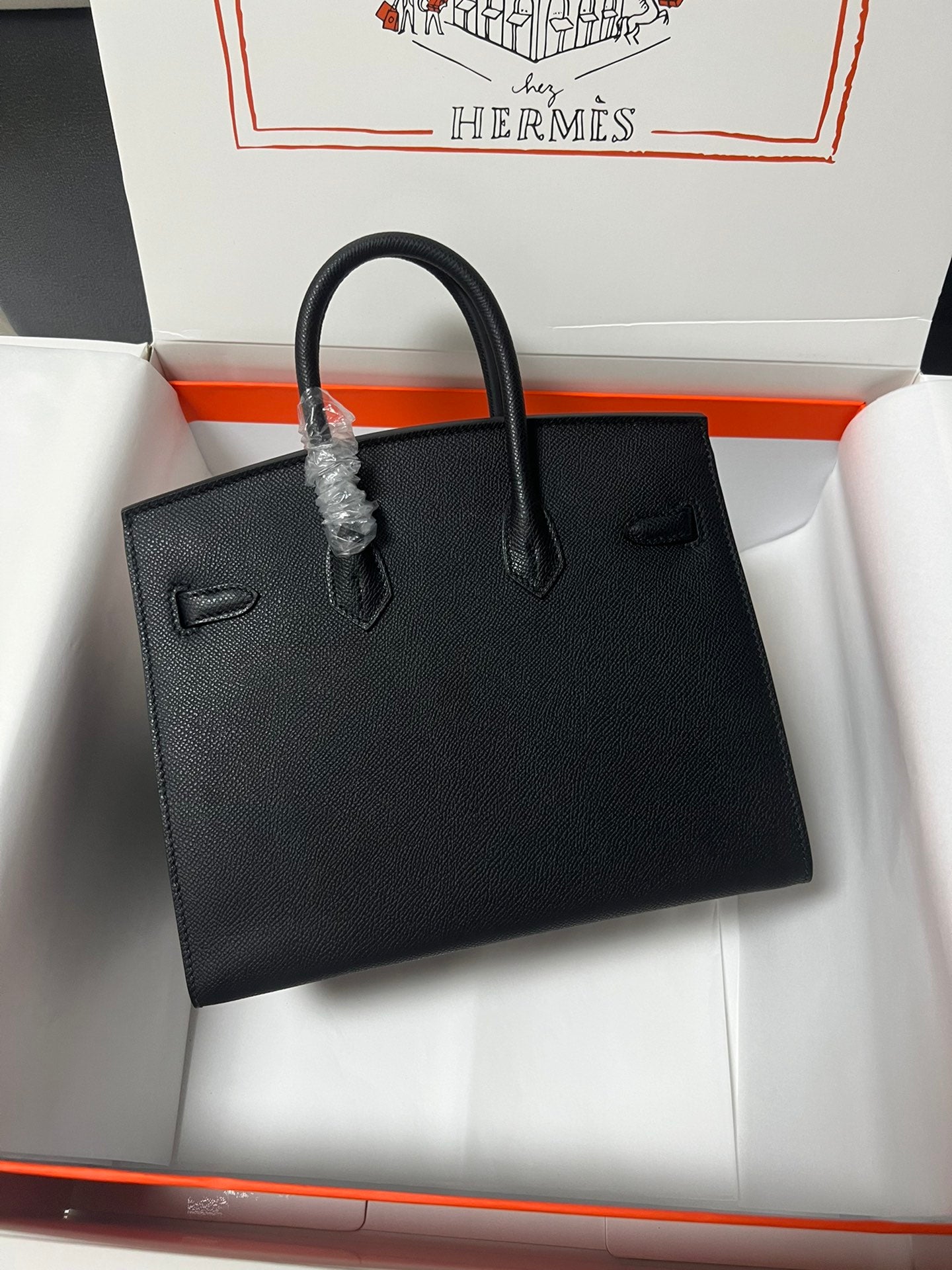 HM BIRKIN SELLIER CUIR EPSOM NOIR QUINCAILLERIE DORÉ