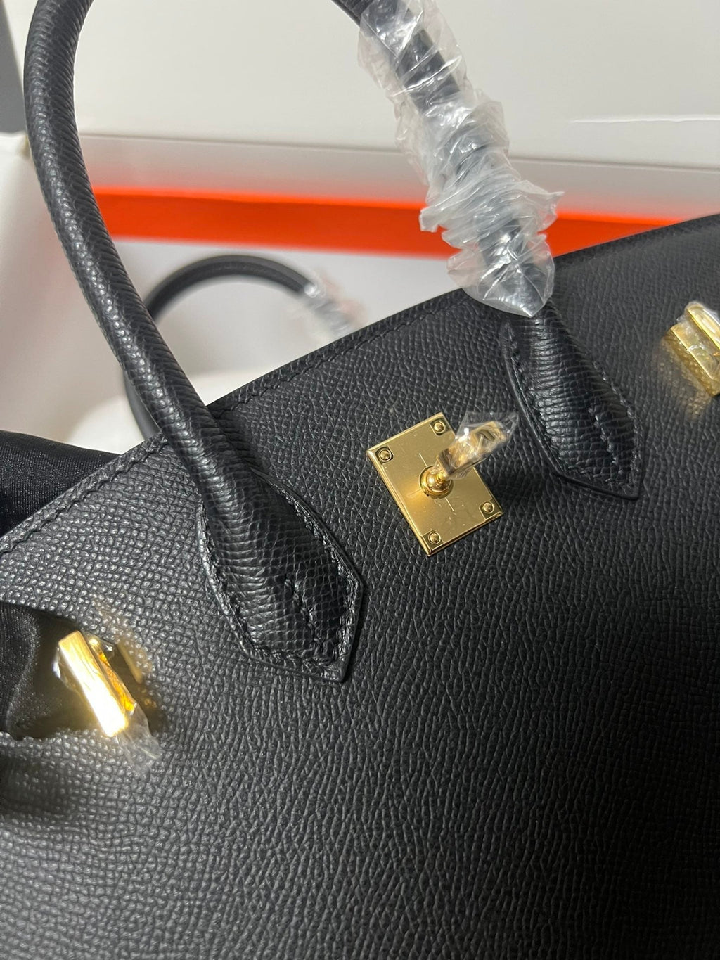 HM BIRKIN SELLIER CUIR EPSOM NOIR QUINCAILLERIE DORÉ