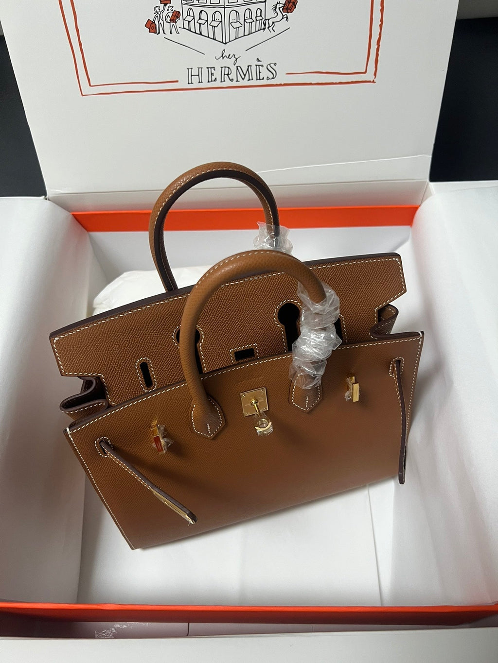 HM BIRKIN SELLIER CUIR EPSOM DORÉ QUINCAILLERIE DORÉ
