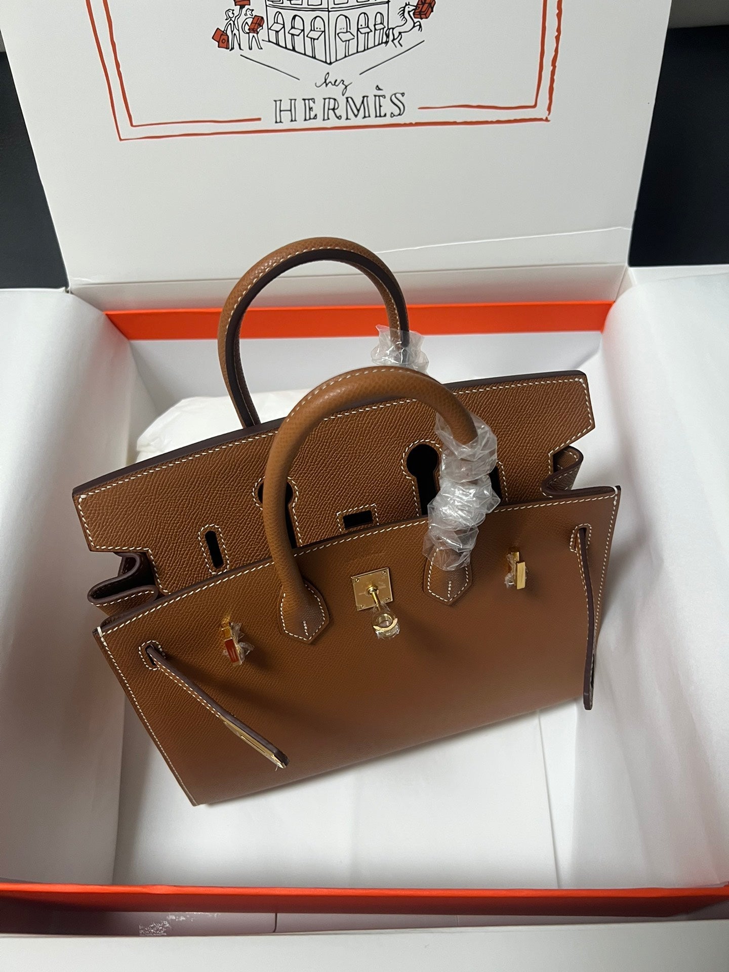 HM BIRKIN SELLIER CUIR EPSOM DORÉ QUINCAILLERIE DORÉ