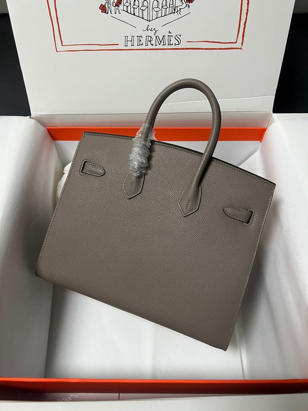 HM BIRKIN SELLIER ETAIN EPSOM LEATHER GOLD HARDWARE