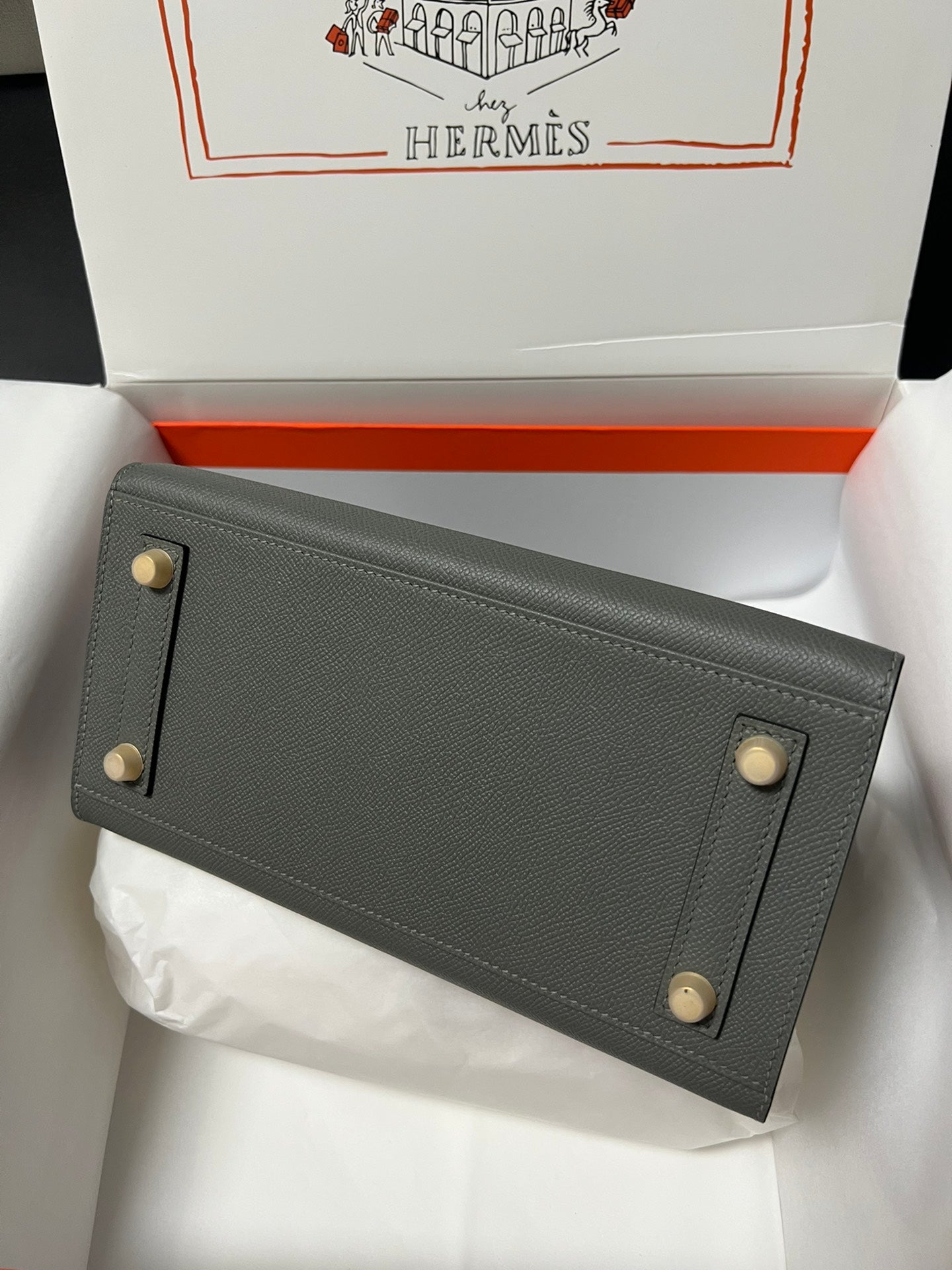 HM BIRKIN SELLIER FILLE ETAN CUIR EPSOM QUINCAILLERIE DORÉ