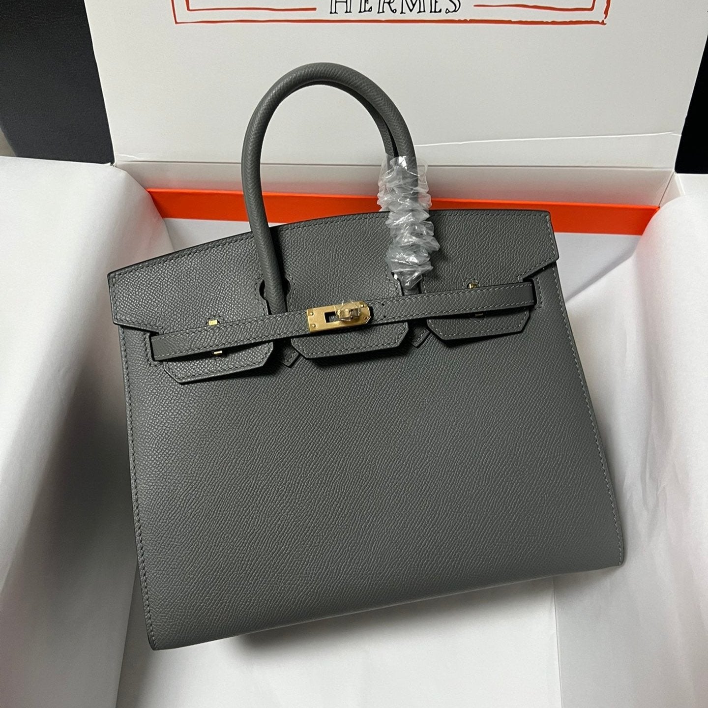 HM BIRKIN SELLIER FILLE ETAN CUIR EPSOM QUINCAILLERIE DORÉ