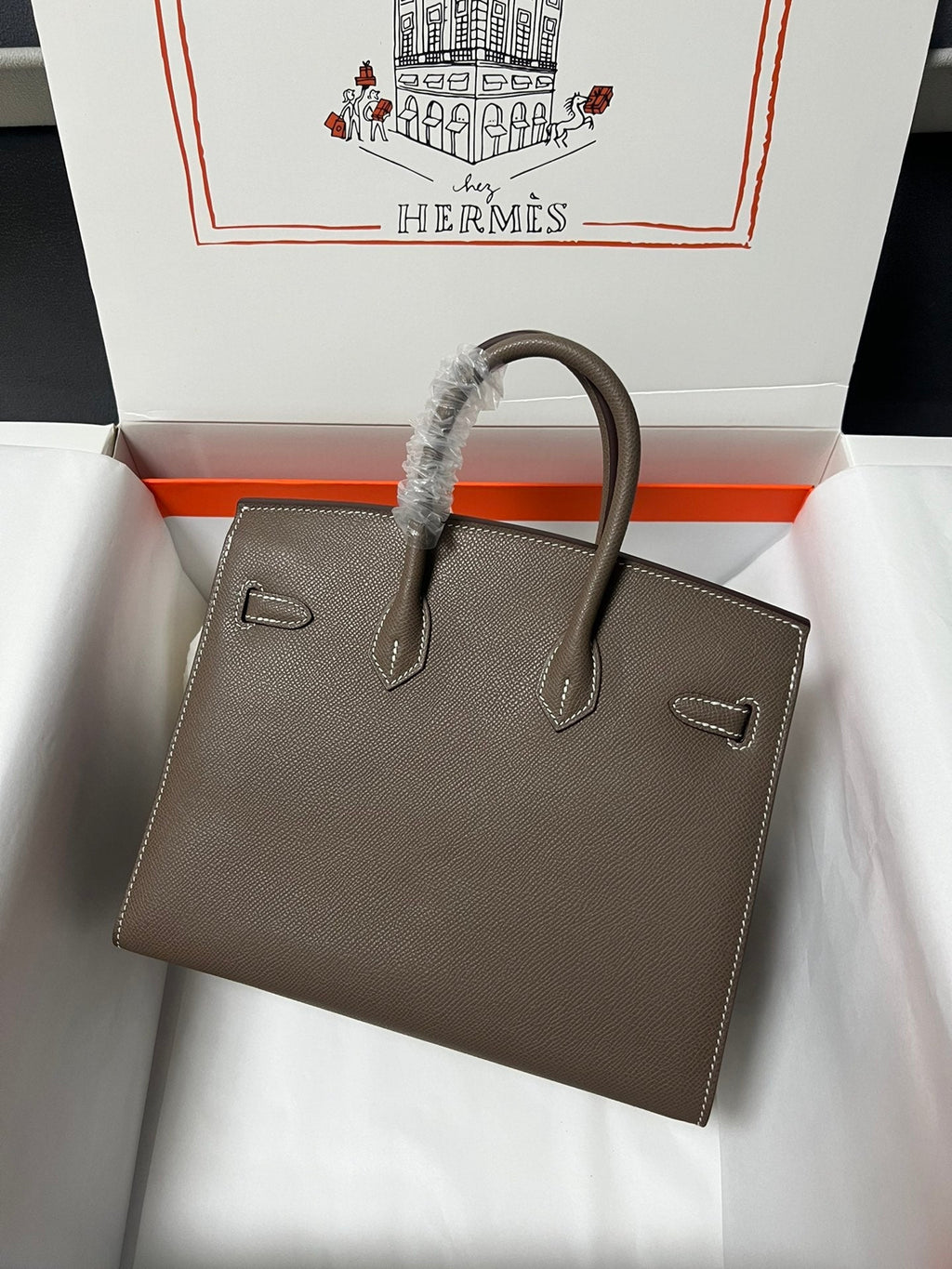 HM BIRKIN SELLIER VERT DE GRIS EPSOM LEATHER GOLD HARDWARE