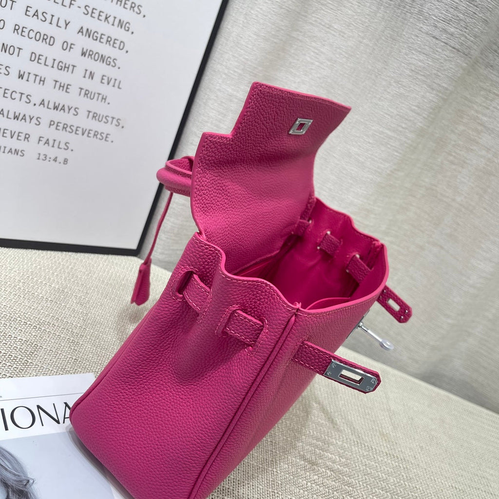HM KELLY 25CM ROSE MEXIQUE TOGO CUIR QUINCAILLERIE DORÉ