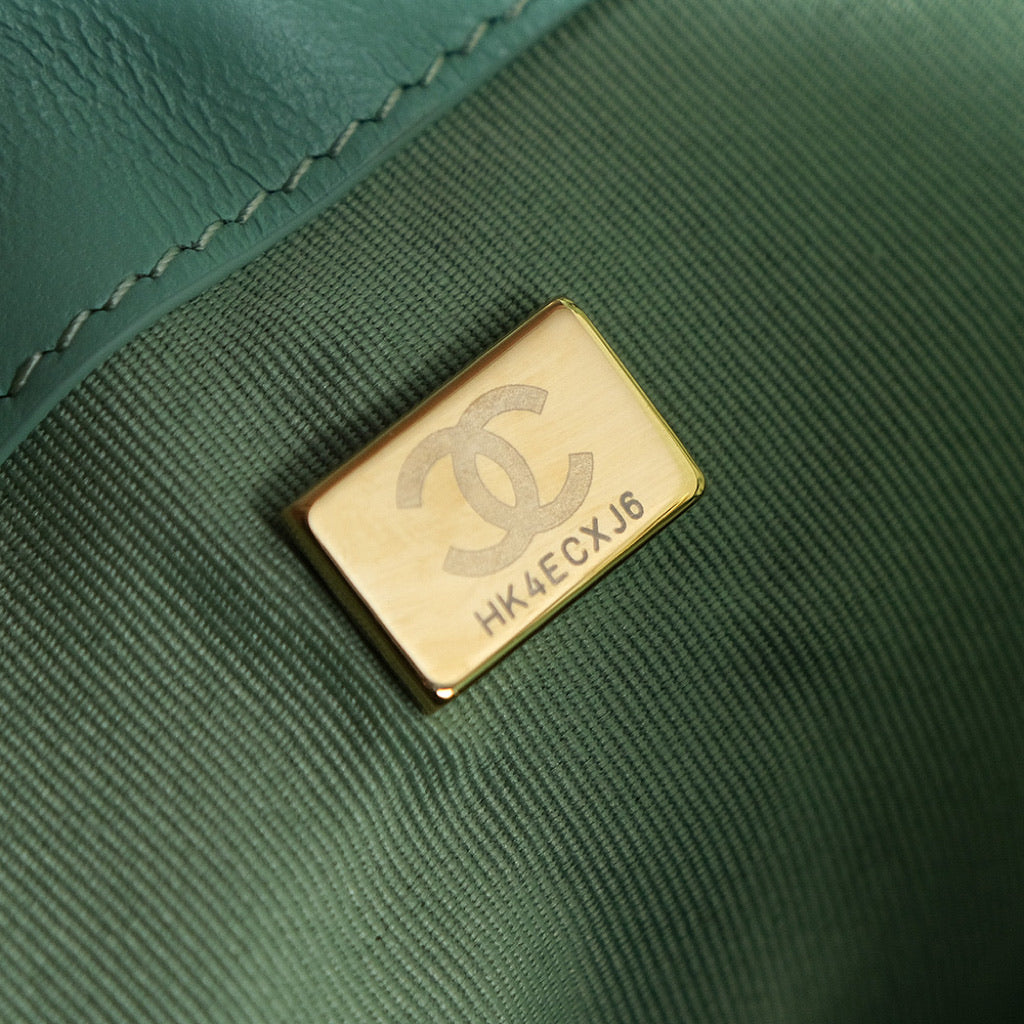 CC 25C SAC HOBO 30CM DAIM VERT CLAIR