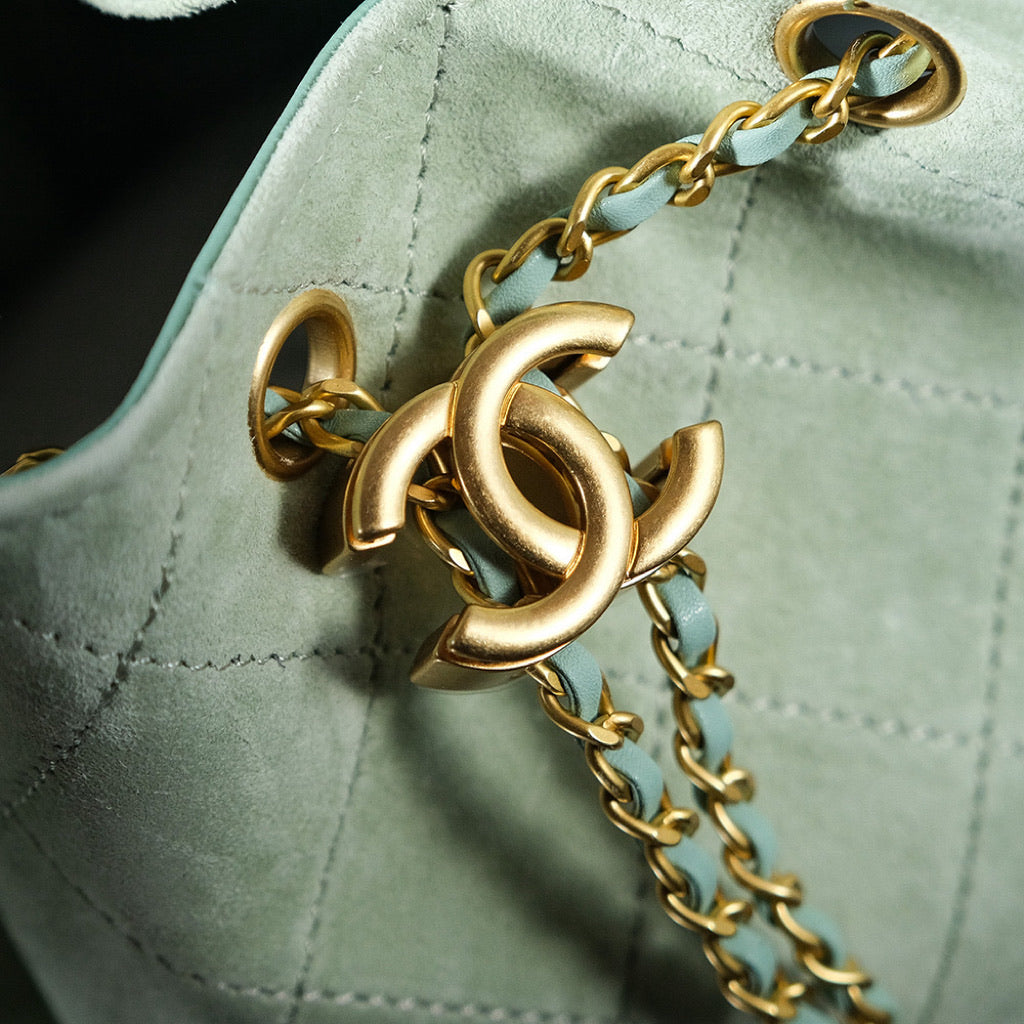 CC 25C SAC HOBO 30CM DAIM VERT CLAIR