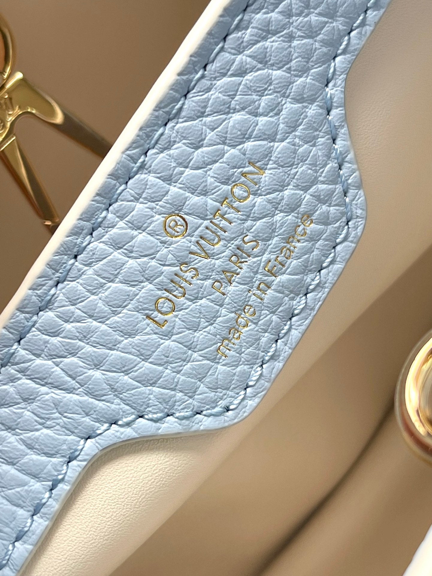CAPUCINES BB 26 EN BLEU BONBON TAURILLON QUINCAILLERIE OR