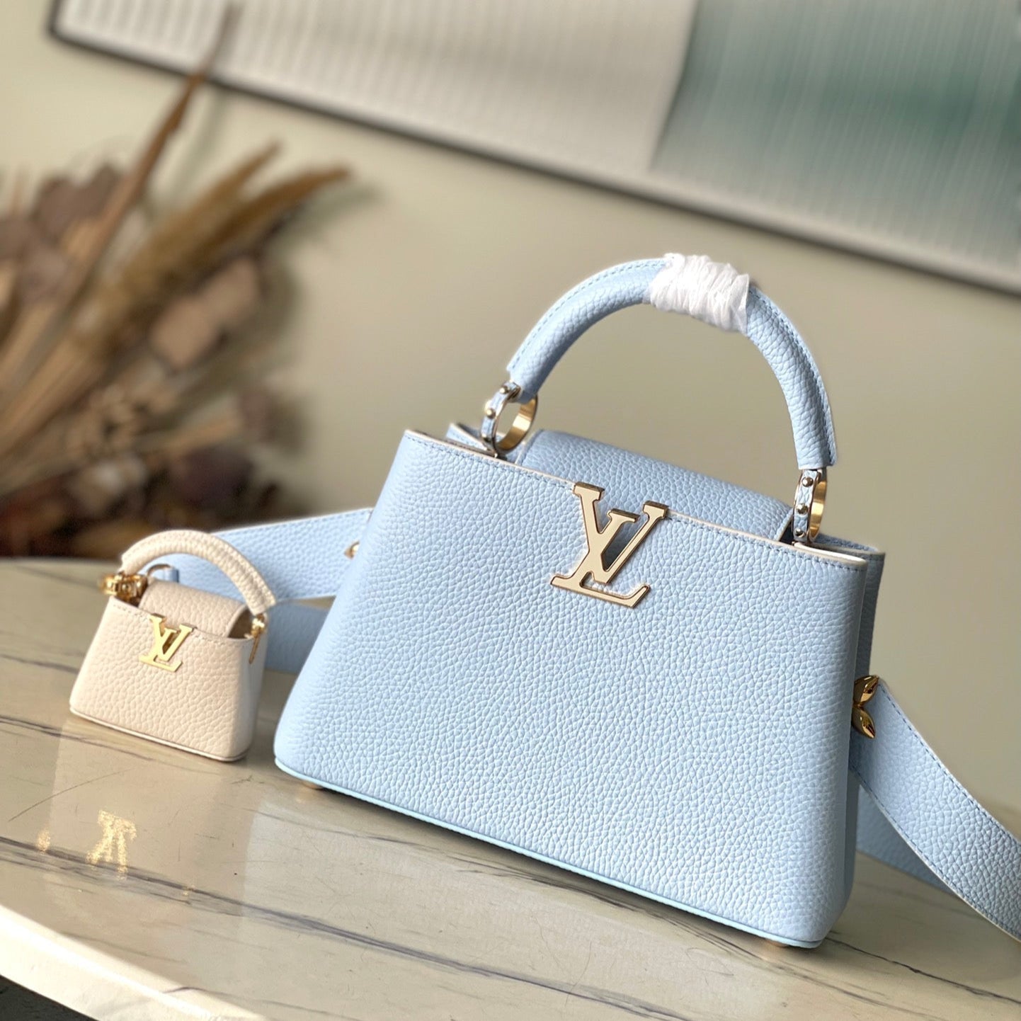 CAPUCINES BB 26 EN BLEU BONBON TAURILLON QUINCAILLERIE OR