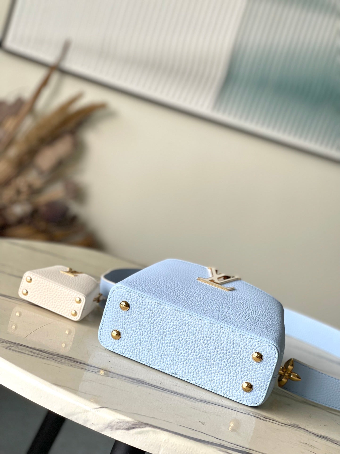 CAPUCINES MINI 21 EN BLEU BONBON TAURILLON QUINCAILLERIE OR