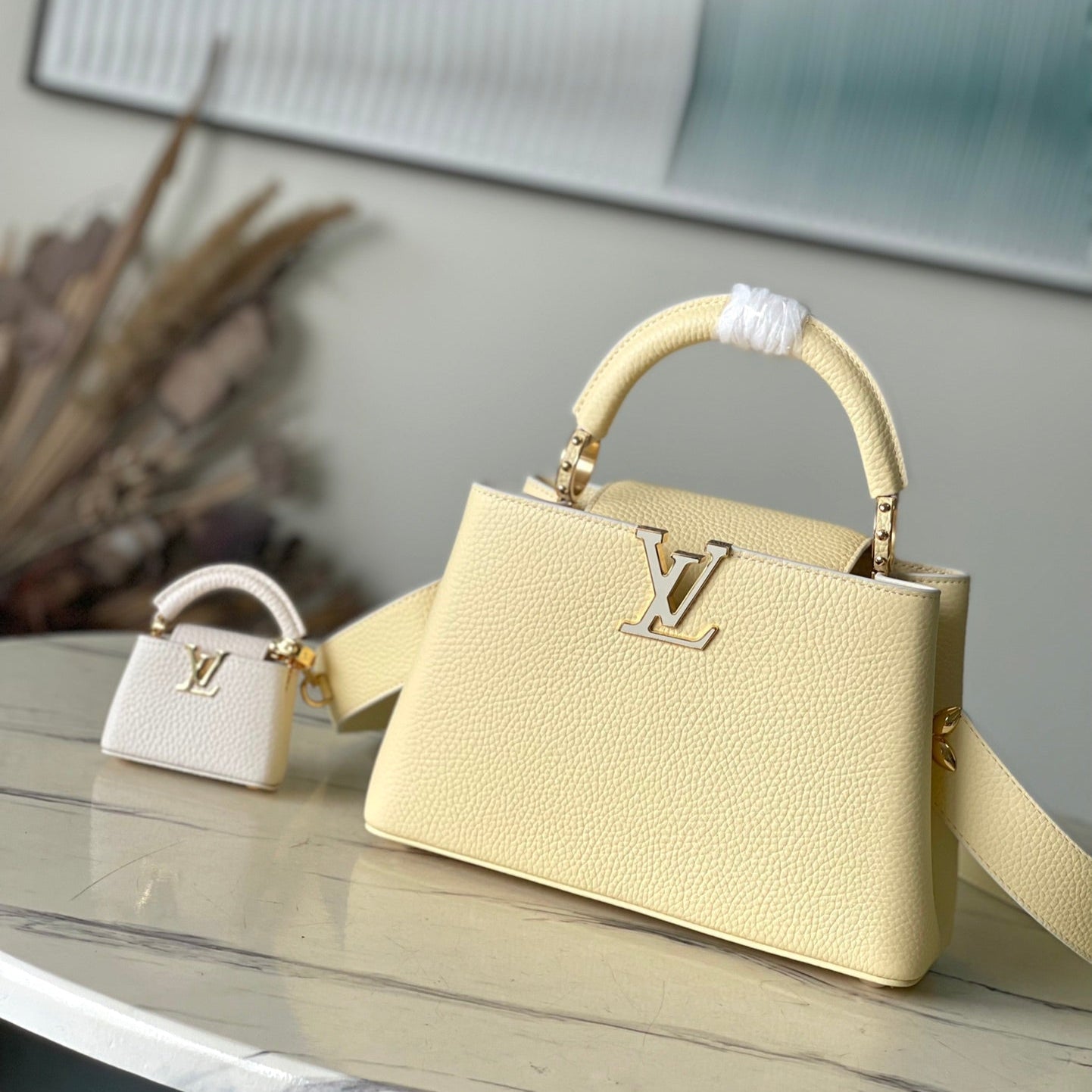 CAPUCINES BB 26 EN TAURILLON JAUNE BANANE