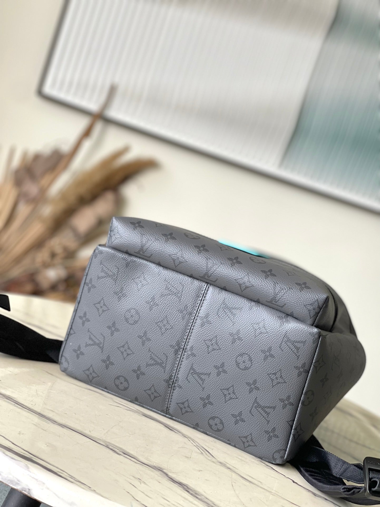 SAC À DOS DISCOVERY PM 38 EN TOILE ÉCLIPSE MONOGRAMME GUN METAL