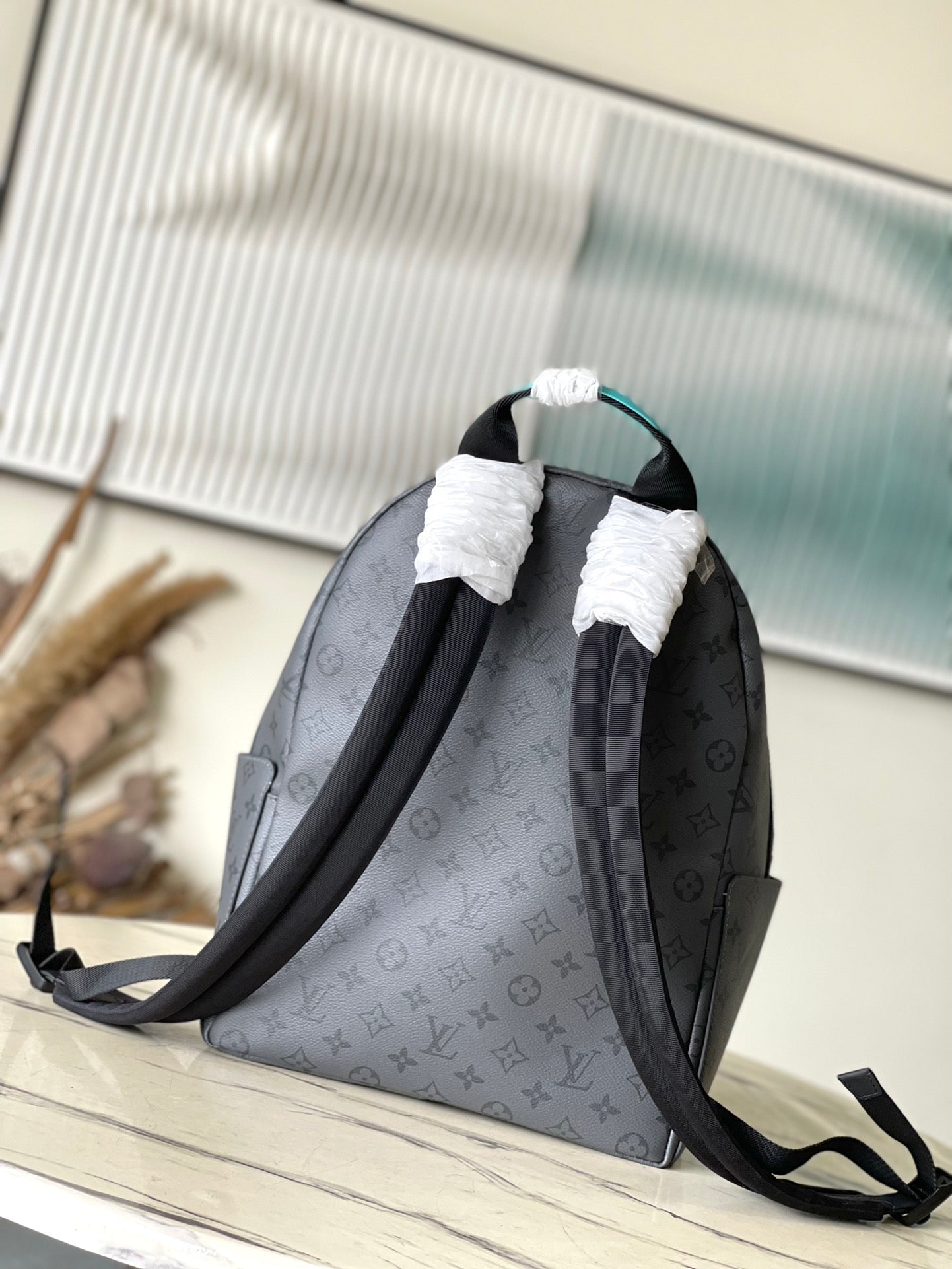SAC À DOS DISCOVERY PM 38 EN TOILE ÉCLIPSE MONOGRAMME GUN METAL