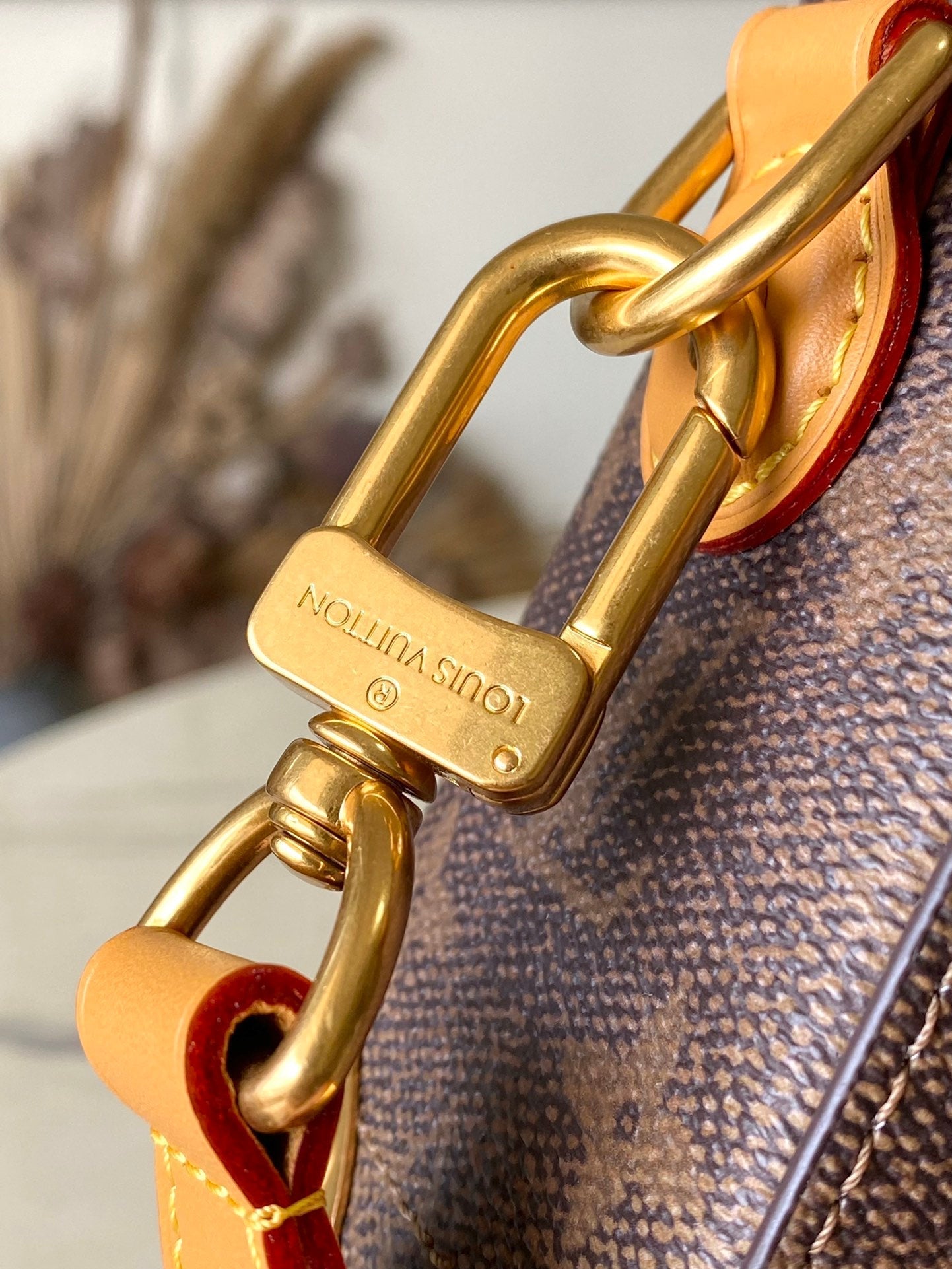 SOUL TRUNK 19 EN TOILE MARRON MONOGRAMME DUST QUINCAILLERIE DORÉ