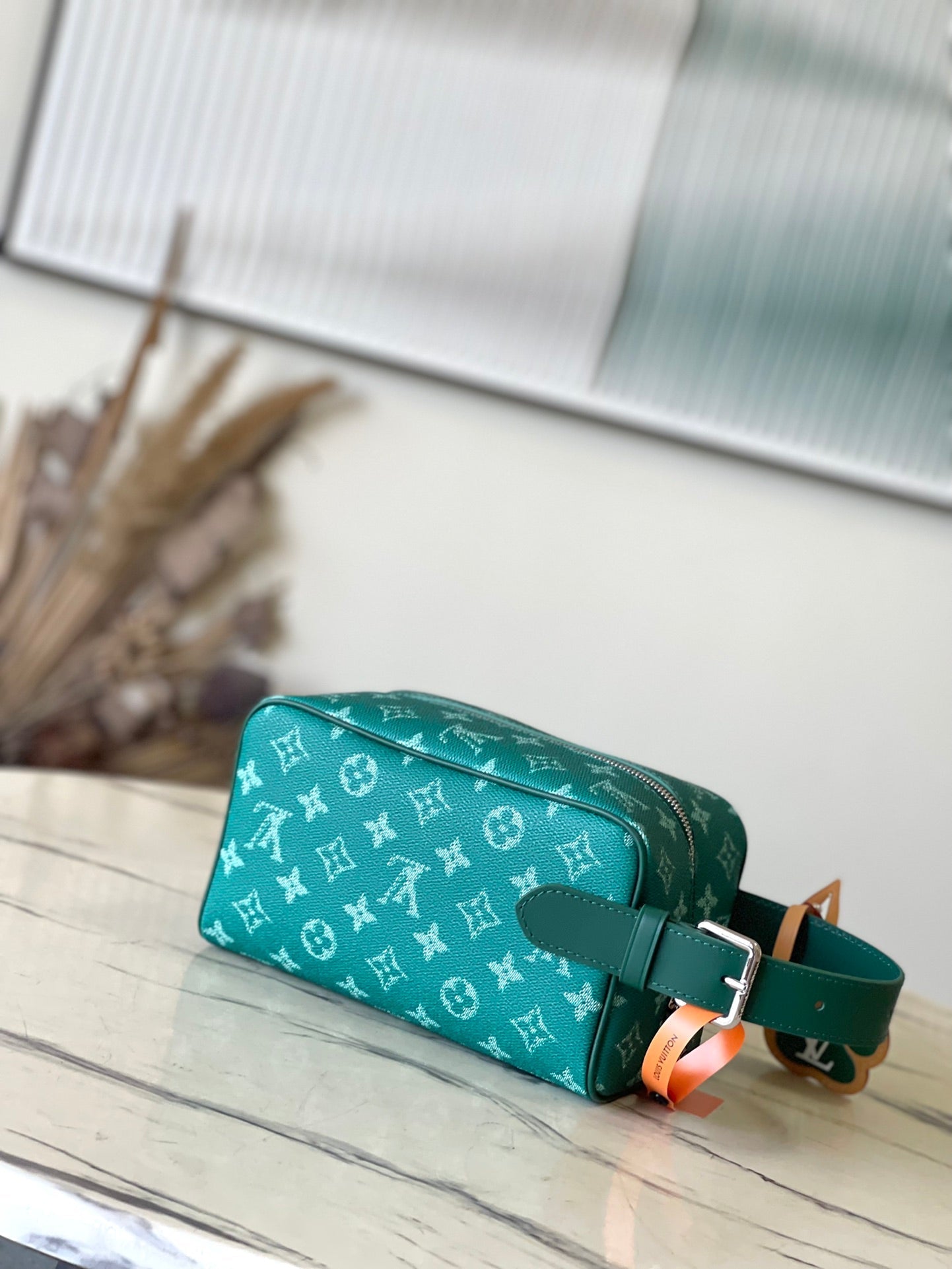 KIT LOCKER DOPP 28 EN TOILE MONOGRAMME VERTE HERITAGE