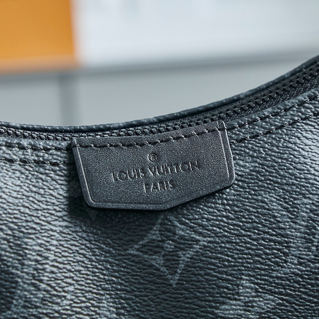 SAC HAMAC 28 EN TOILE ECLIPSE MONOGRAMME NOIRE