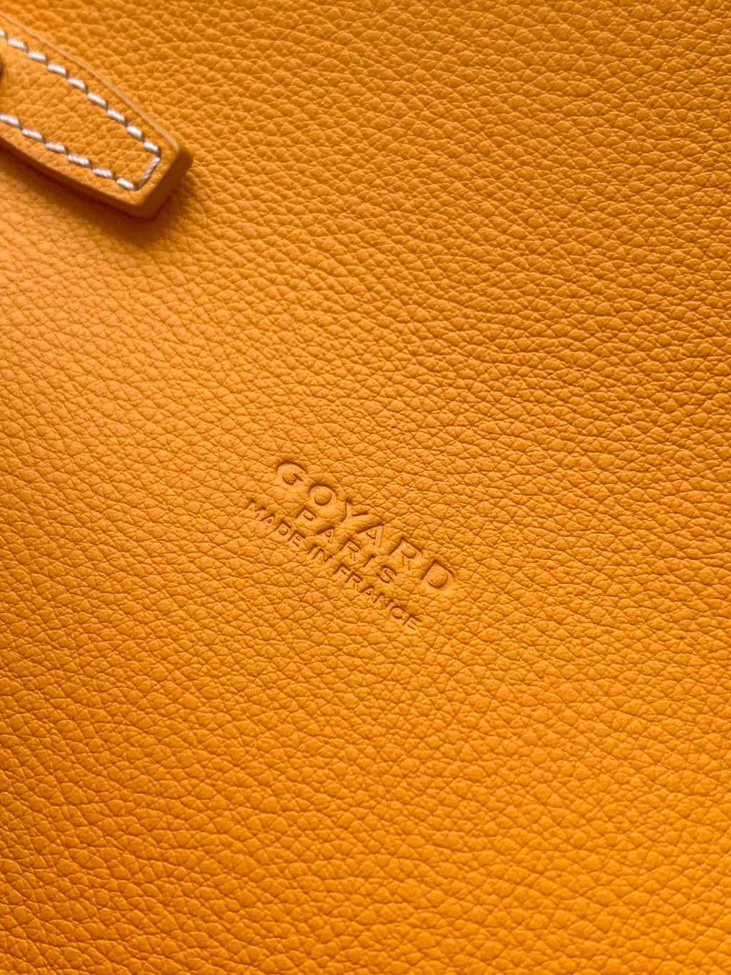 PORTEFEUILLE-POCHETTE CHYPRE 21 EN TOILE GOYARDINE JAUNE ET CUIR DE VEAU