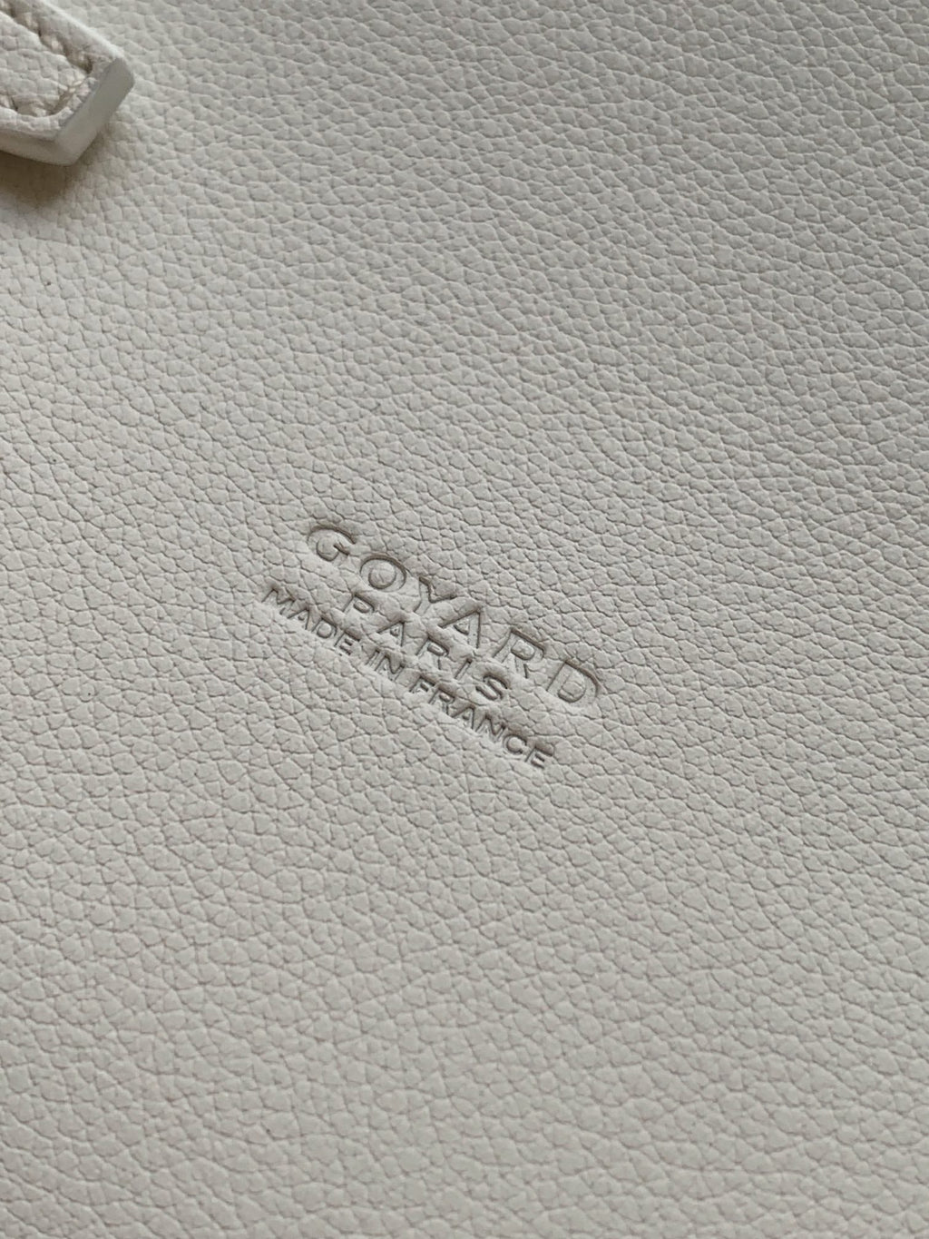 PORTEFEUILLE-POCHETTE CHYPRE 21 EN TOILE GOYARDINE BLANCHE ET CUIR DE VEAU