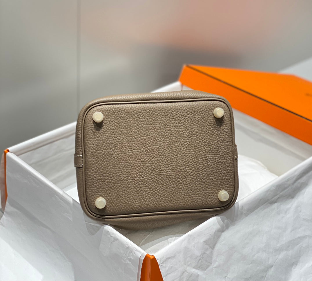 PICOTIN LOCK ETOUPE TOGO CUIR QUINCAILLERIE OR