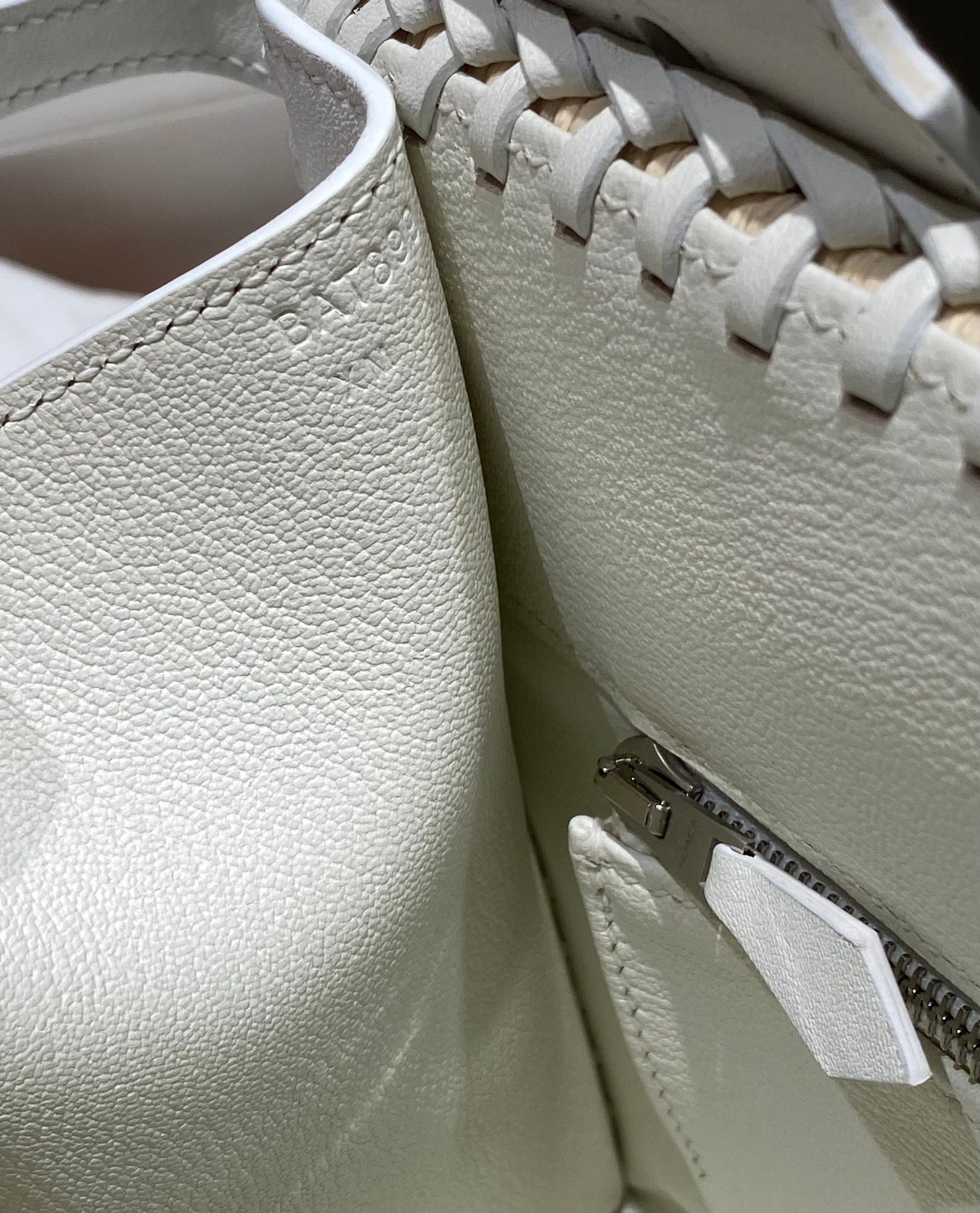 HM BIRKIN 25 CM PICNIC BLANC BAMBOU ET ROTIN
