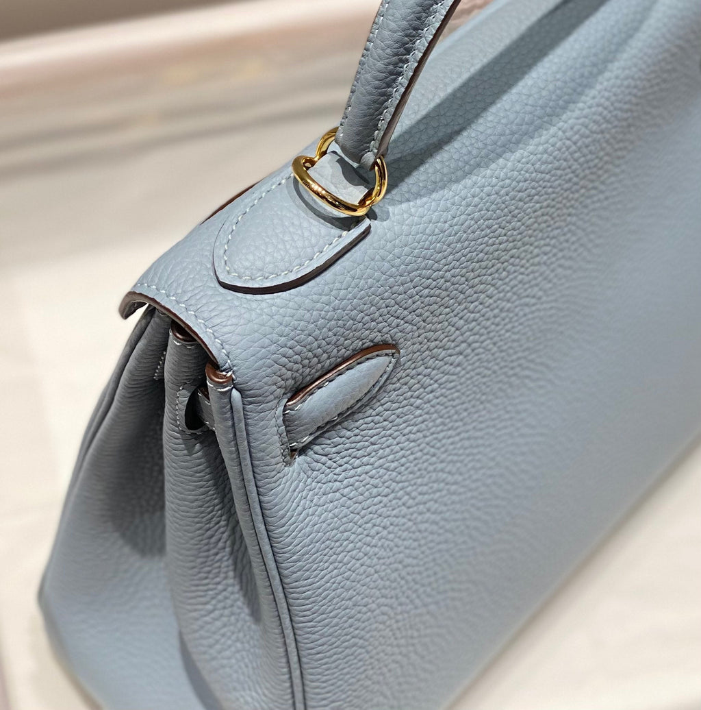 HM ケリー 28cm グレー トーゴ ゴールド金具