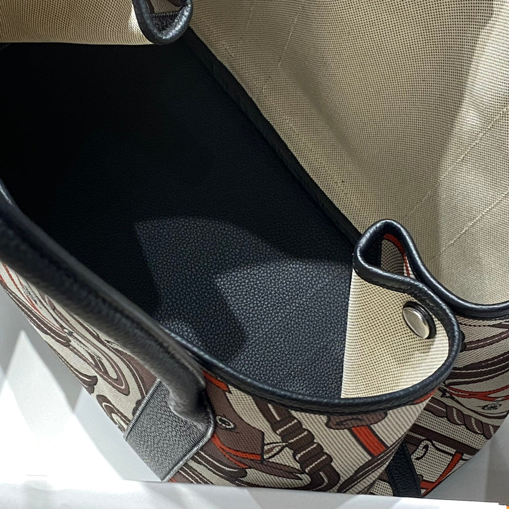 HM GARDEN PARTY 36 MULTICOLOR CANVAS AND NEGONDA CALFSKIN 243402