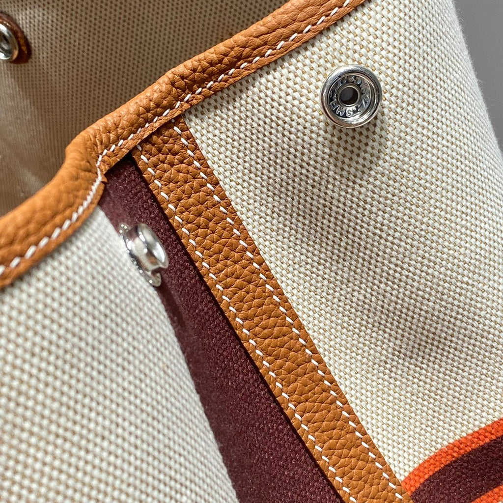 HM GARDEN PARTY 36 MULTICOLOR CANVAS AND NEGONDA CALFSKIN 243400