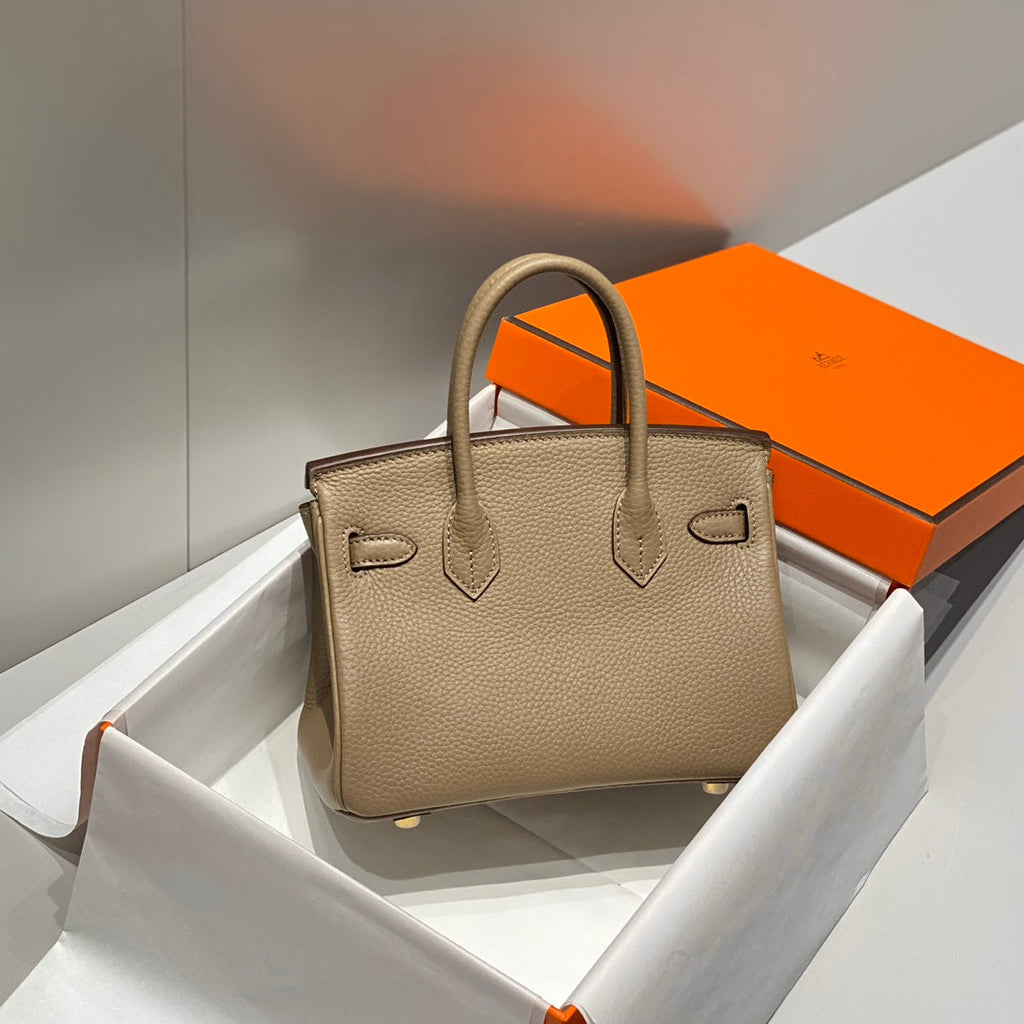 HM BIRKIN 20CM GRIS TOURTERELLE CUIR TOGO QUINCAILLERIE DORÉ