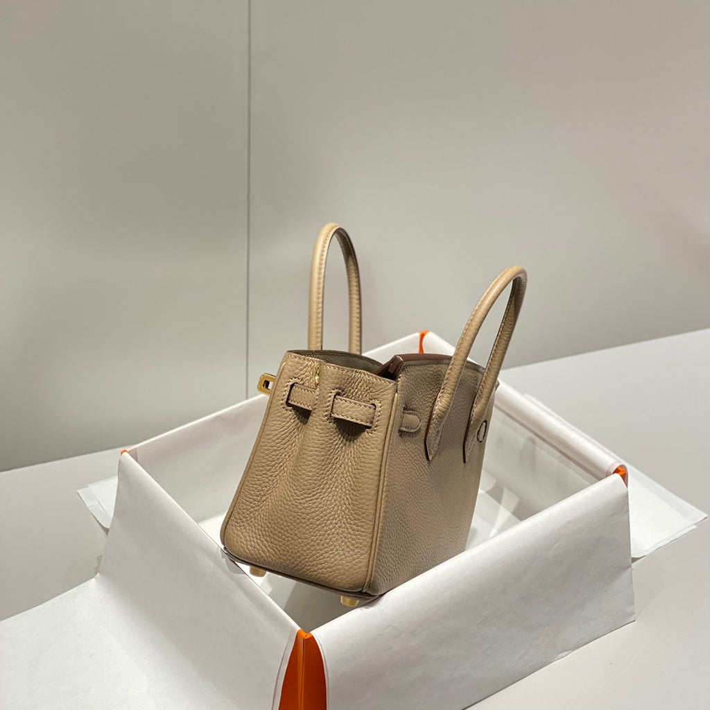 HM BIRKIN 20CM GRIS TOURTERELLE CUIR TOGO QUINCAILLERIE DORÉ