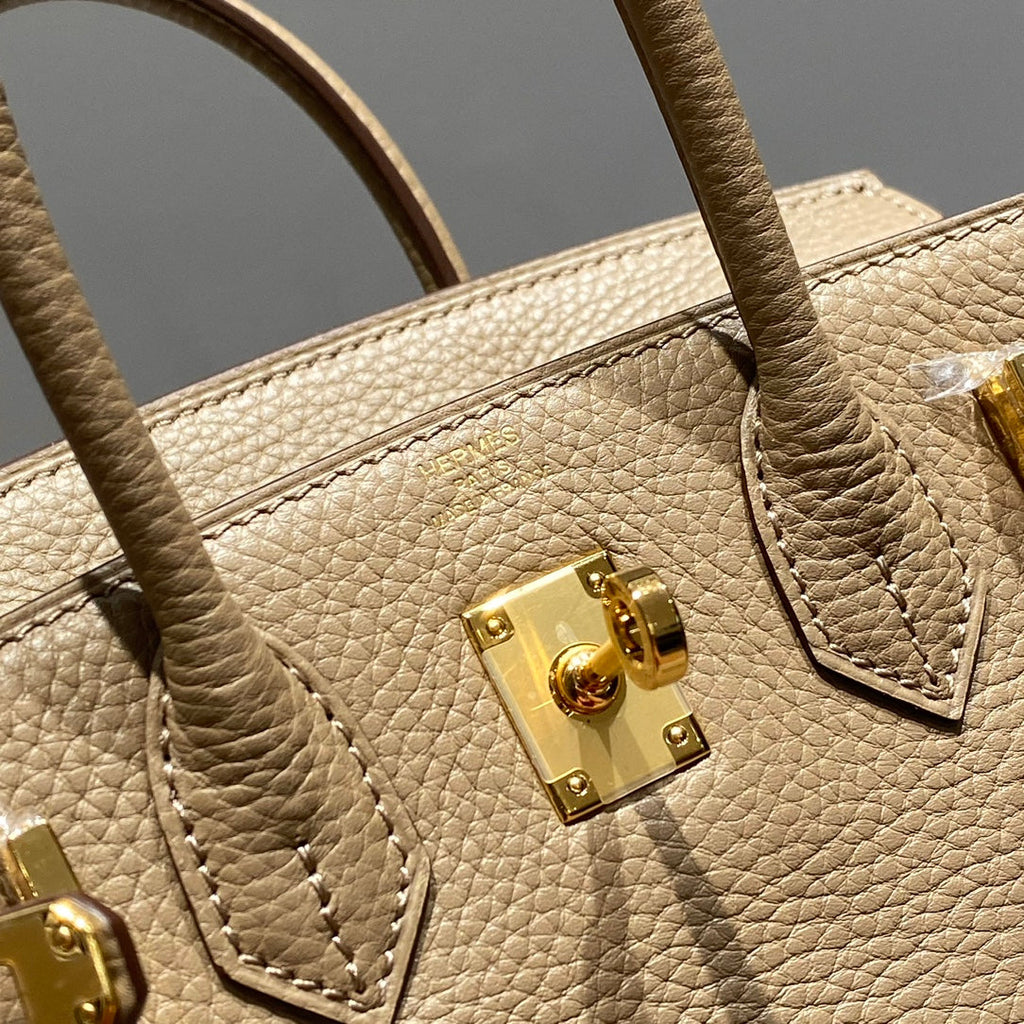 HM BIRKIN 20CM GRIS TOURTERELLE CUIR TOGO QUINCAILLERIE DORÉ