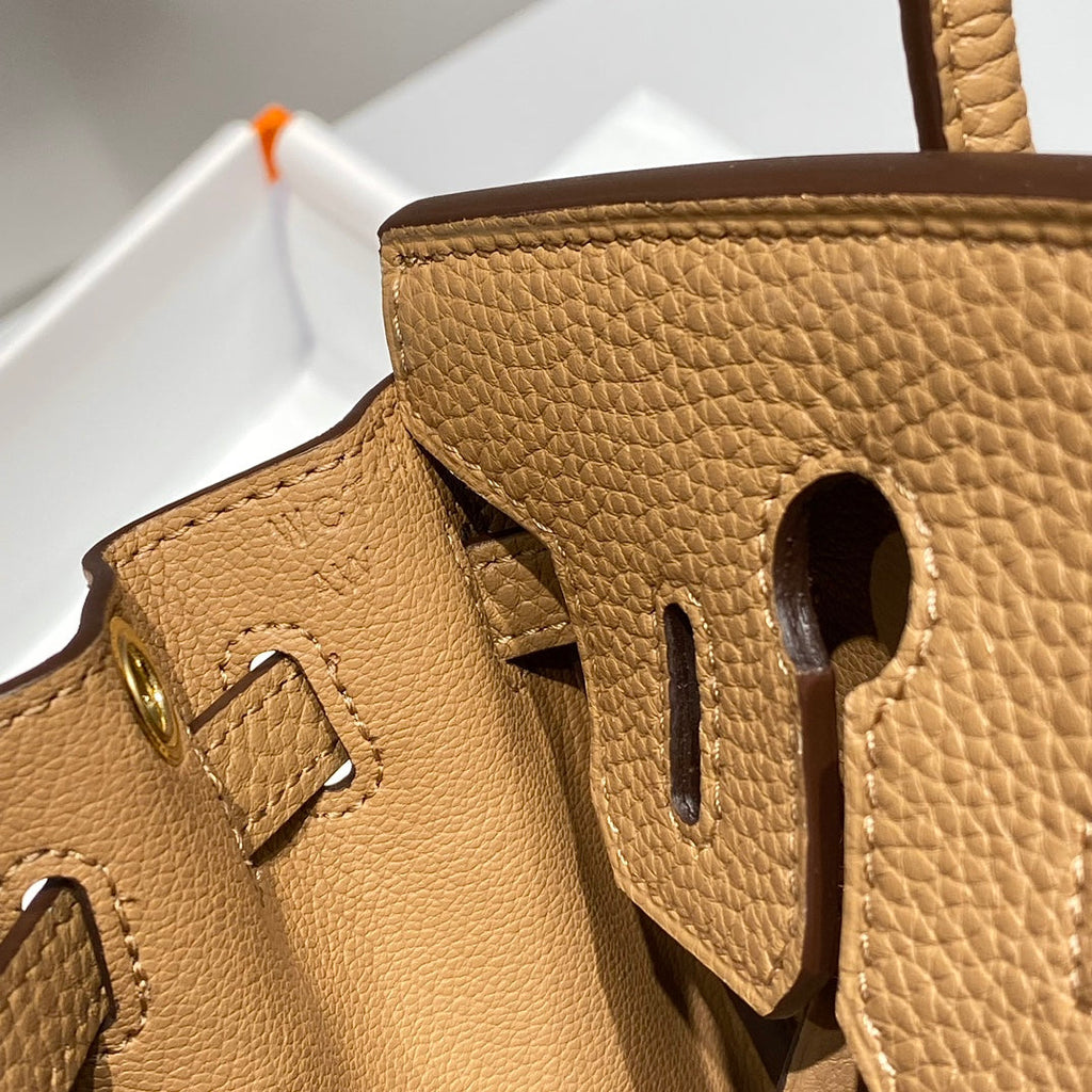 HM BIRKIN 20CM CHAI TOGO CUIR QUINCAILLERIE DORÉ